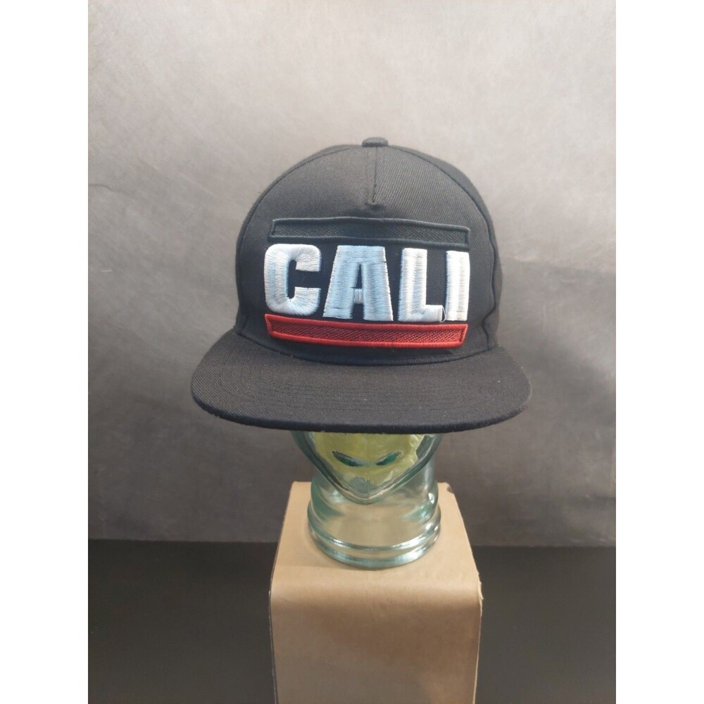 L.O.G.A Brand Cali Black With Embroidered Flatbill Snapback Hat